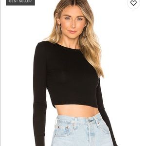 Cotton Citizen Long Sleeve Crop Top- Verona Small